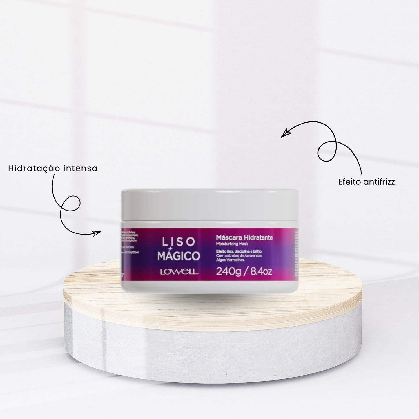 Máscara Lowell Keeping Liss Liso Mágico 240 g