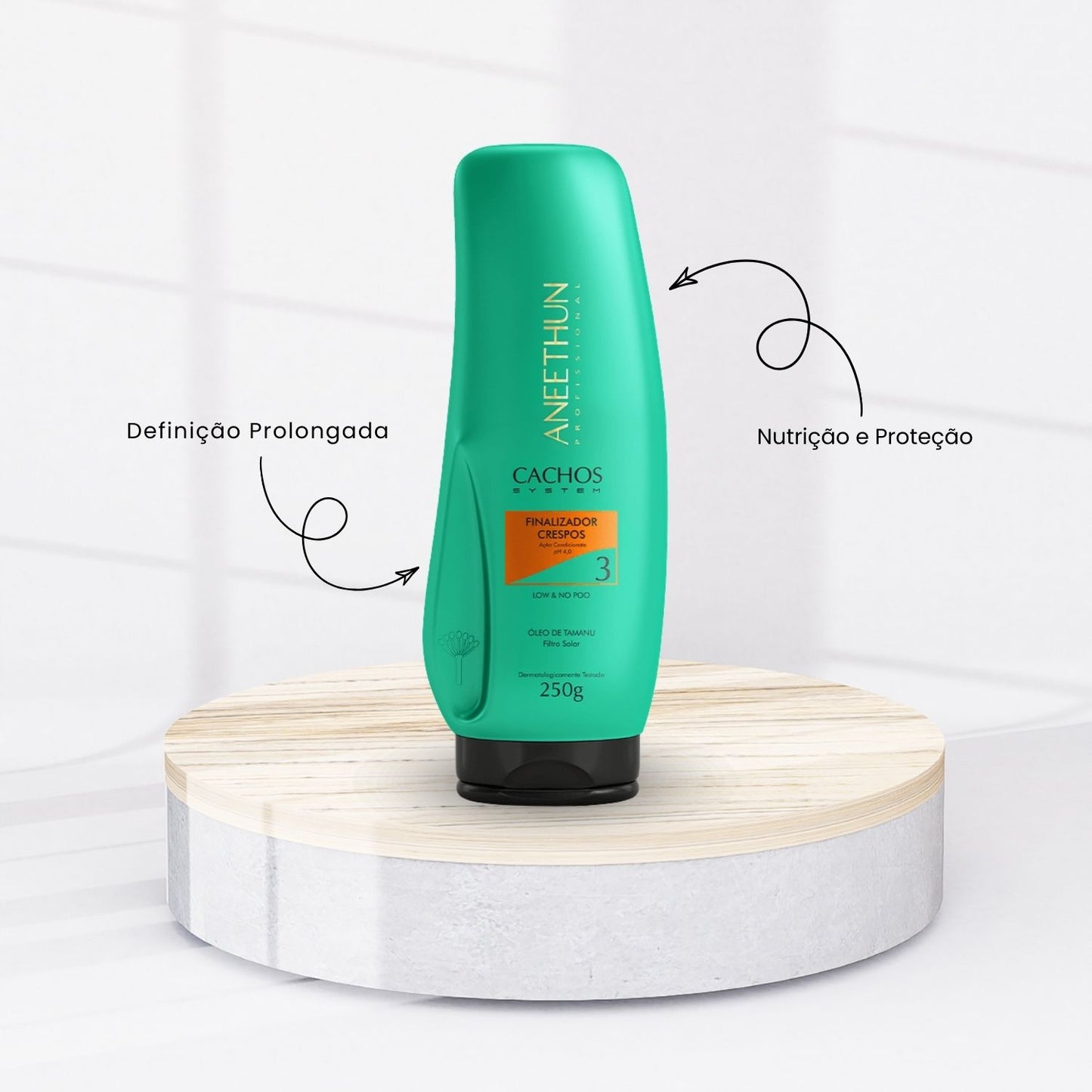 Leave-in Aneethun Cachos Finalizador Crespos para Cabelo Cacheado 250 g
