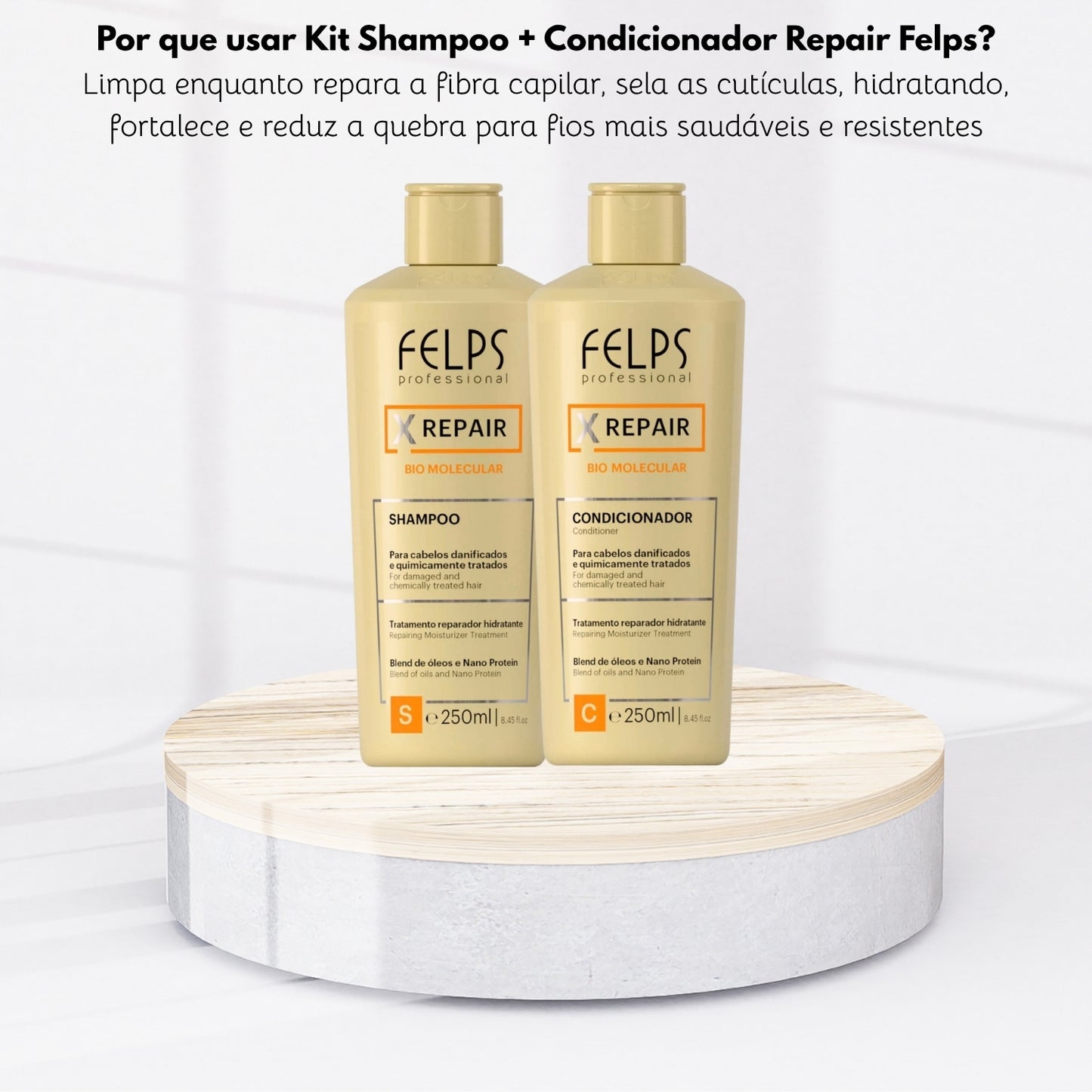 Kit Felps XRepair Shampoo + Condicionador 250 ml