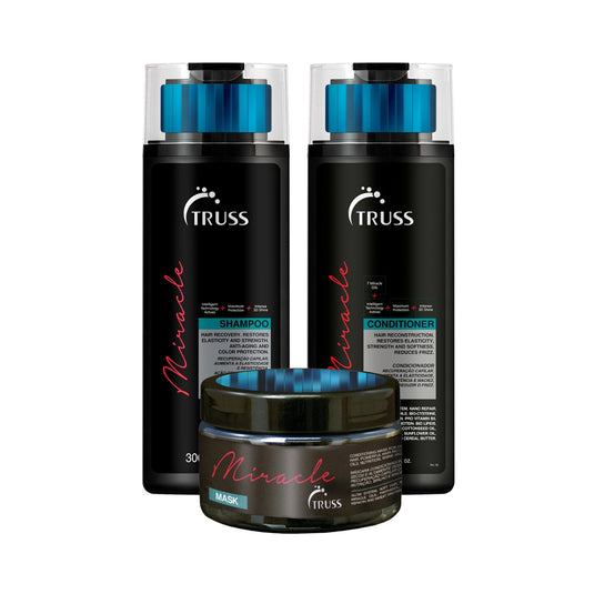 Kit Truss Miracle Shampoo 300 ml + Condicionador 300 ml + Máscara Miracle