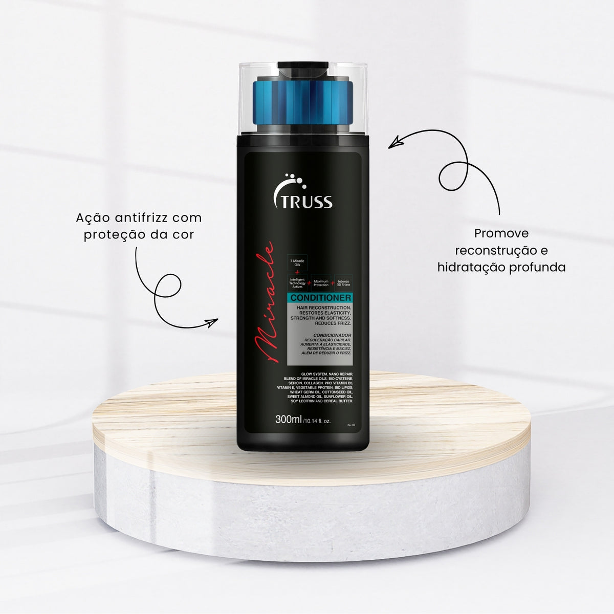 Kit Truss Miracle Shampoo 300 ml + Condicionador 300 ml + Máscara Specific