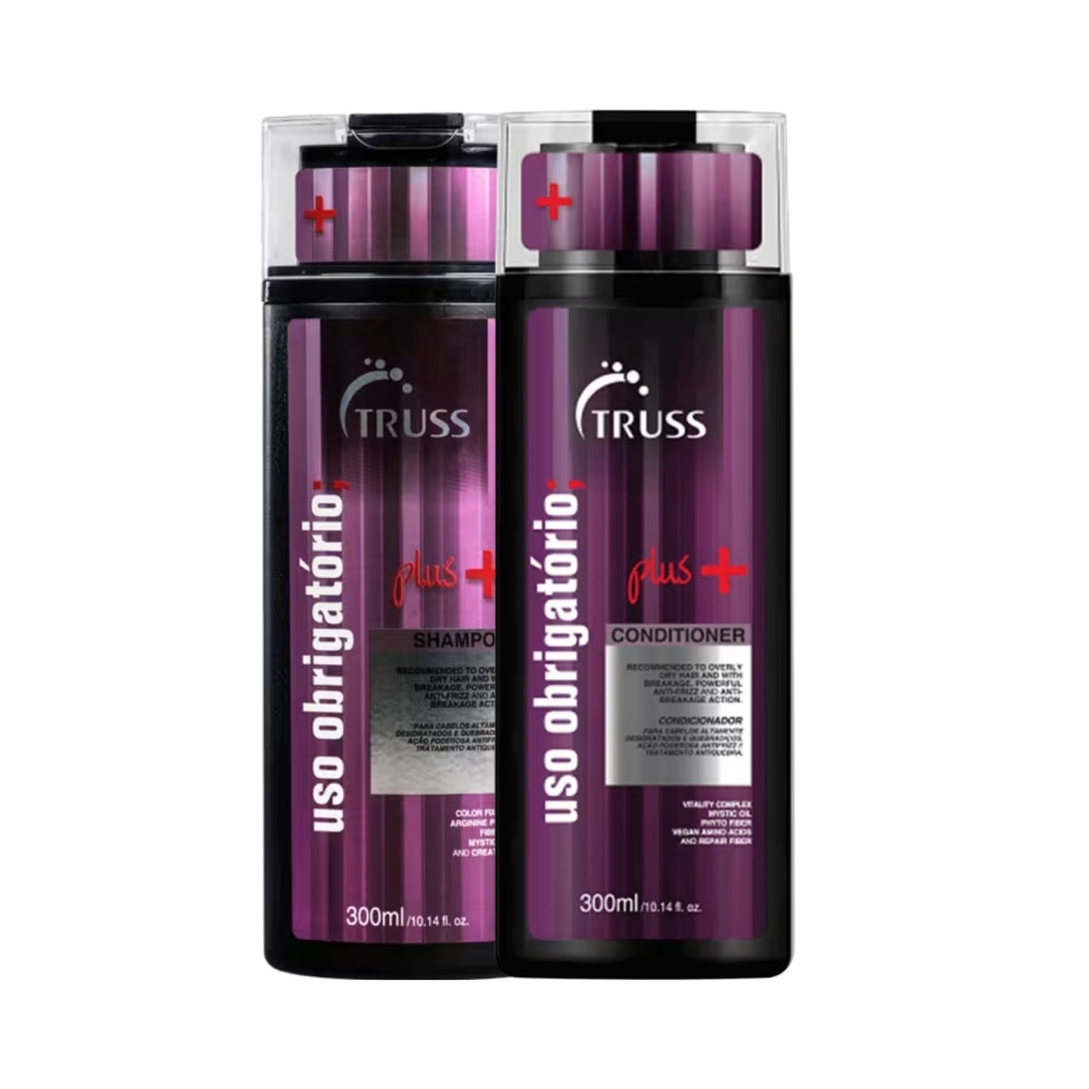 Kit Truss Uso Obrigatório Plus+ Shampoo 300 ml + Condicionador 300 ml