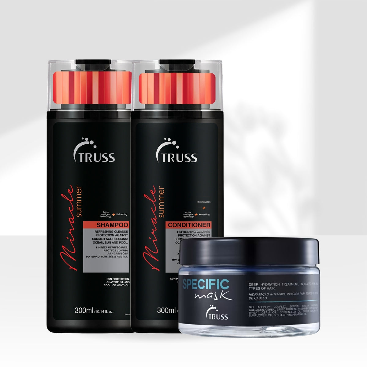 Kit Truss Miracle Summer Shampoo + Condicionador 300 ml + Specific 180 ml