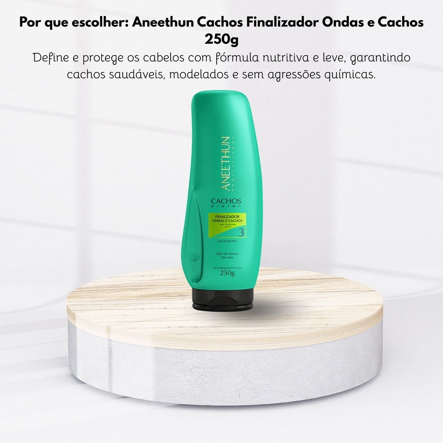 Leave-in Aneethun Cachos Finalizador Ondas e Cachos para Cabelo Cacheado 250 g