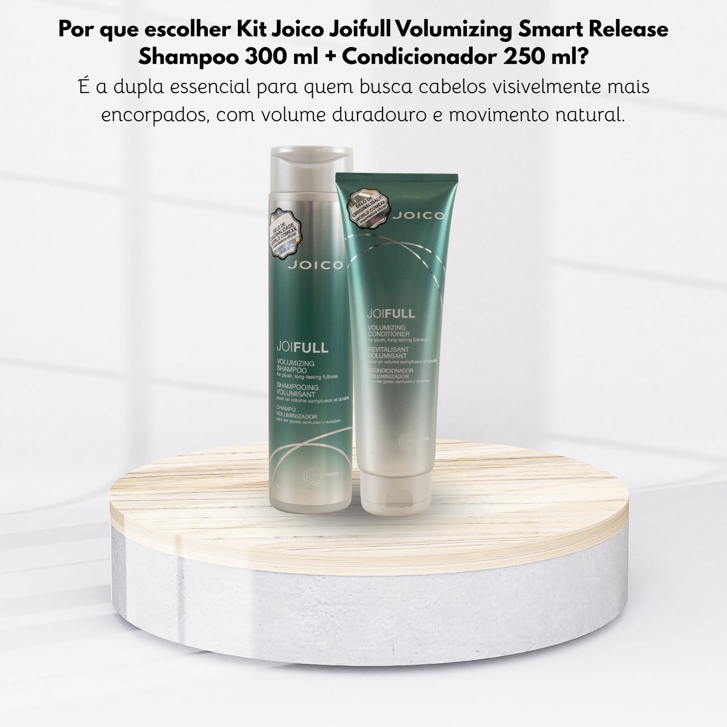 Kit Joico Joifull Volumizing Smart Release Shampoo 300 ml + Condicionador 250 ml