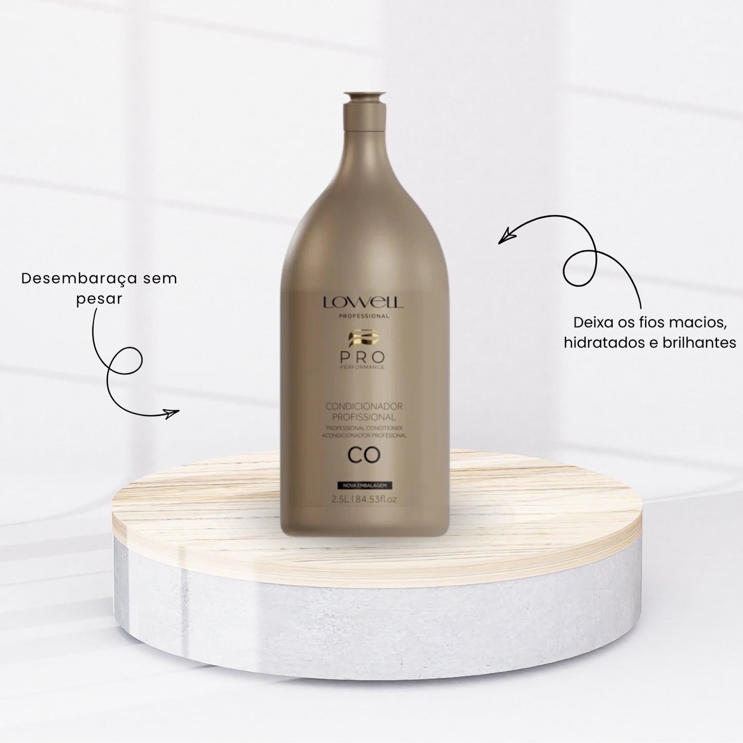 Kit Lowell Lavatório Shampoo 2,5L + Condicionador 2,5L