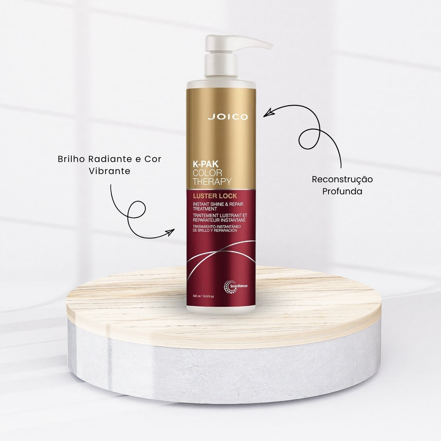 Kit Joico K-PAK Color Therapy Shampoo 1 Litro + Condicionador 1 Litro + Máscara 500 ml