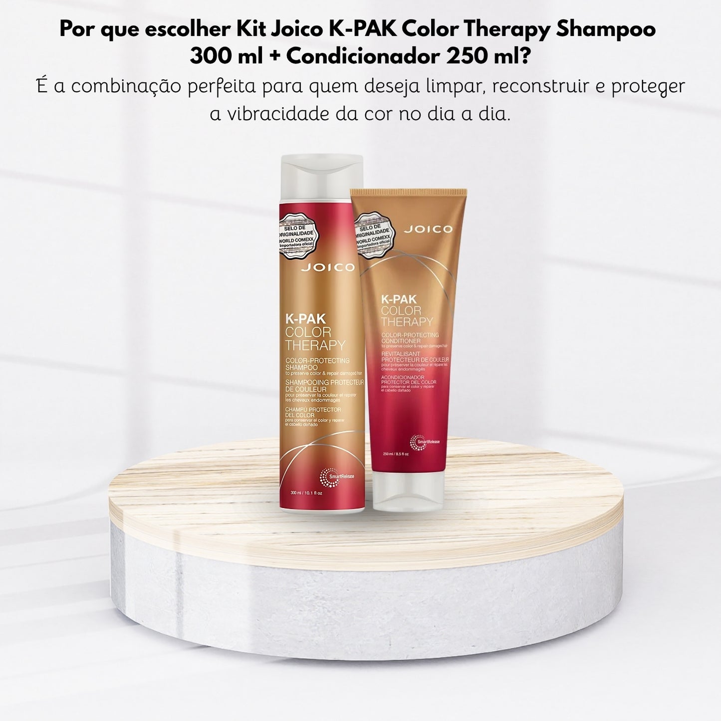 Kit Joico K-PAK Color Therapy Shampoo 300 ml + Condicionador 250 ml