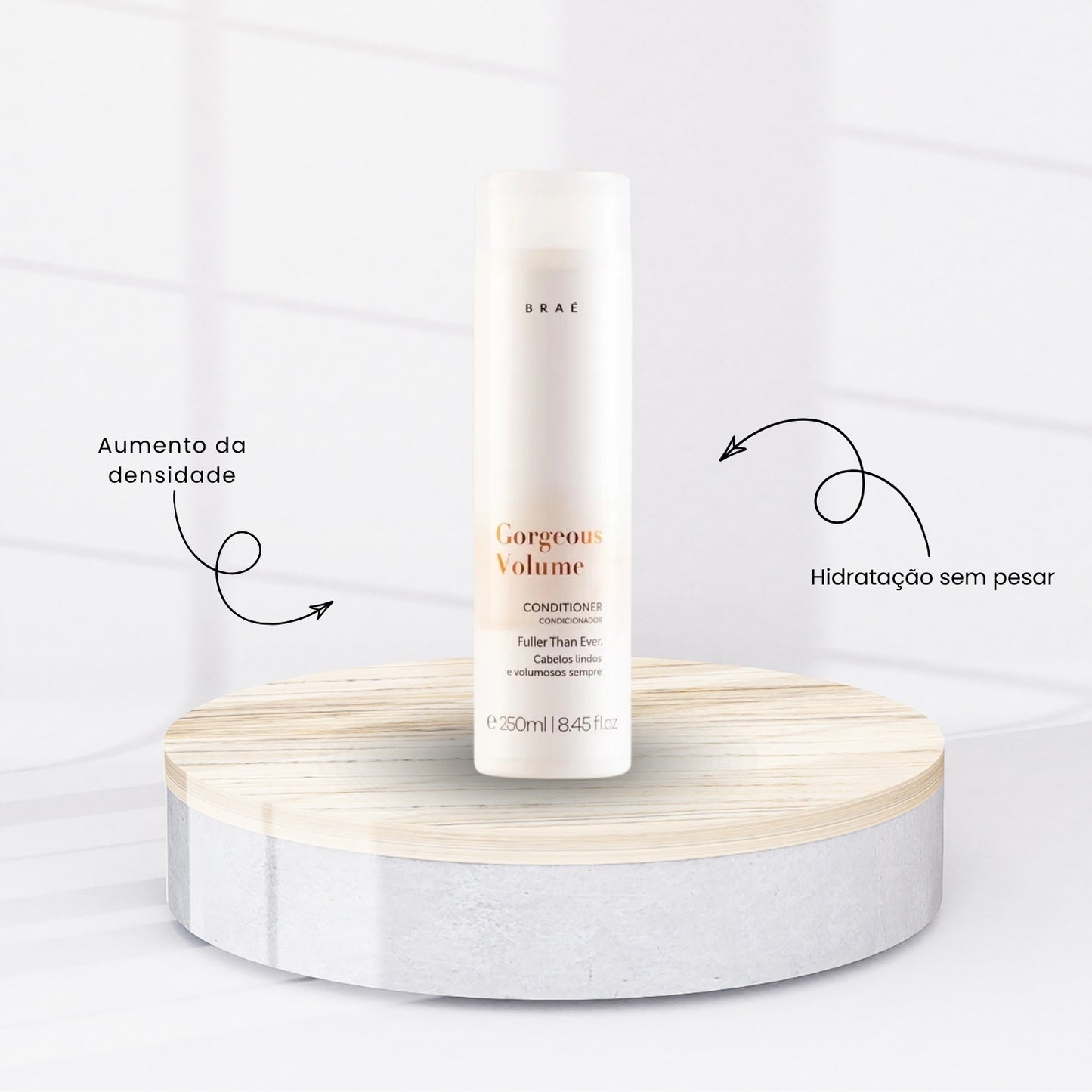 Kit Braé Gorgeous Volume Shampoo + Condicionador 250 ml