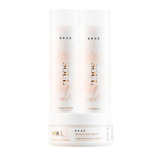 Kit Braé Soul Color Shampoo + Condicionador 250 ml + Máscara 200 g