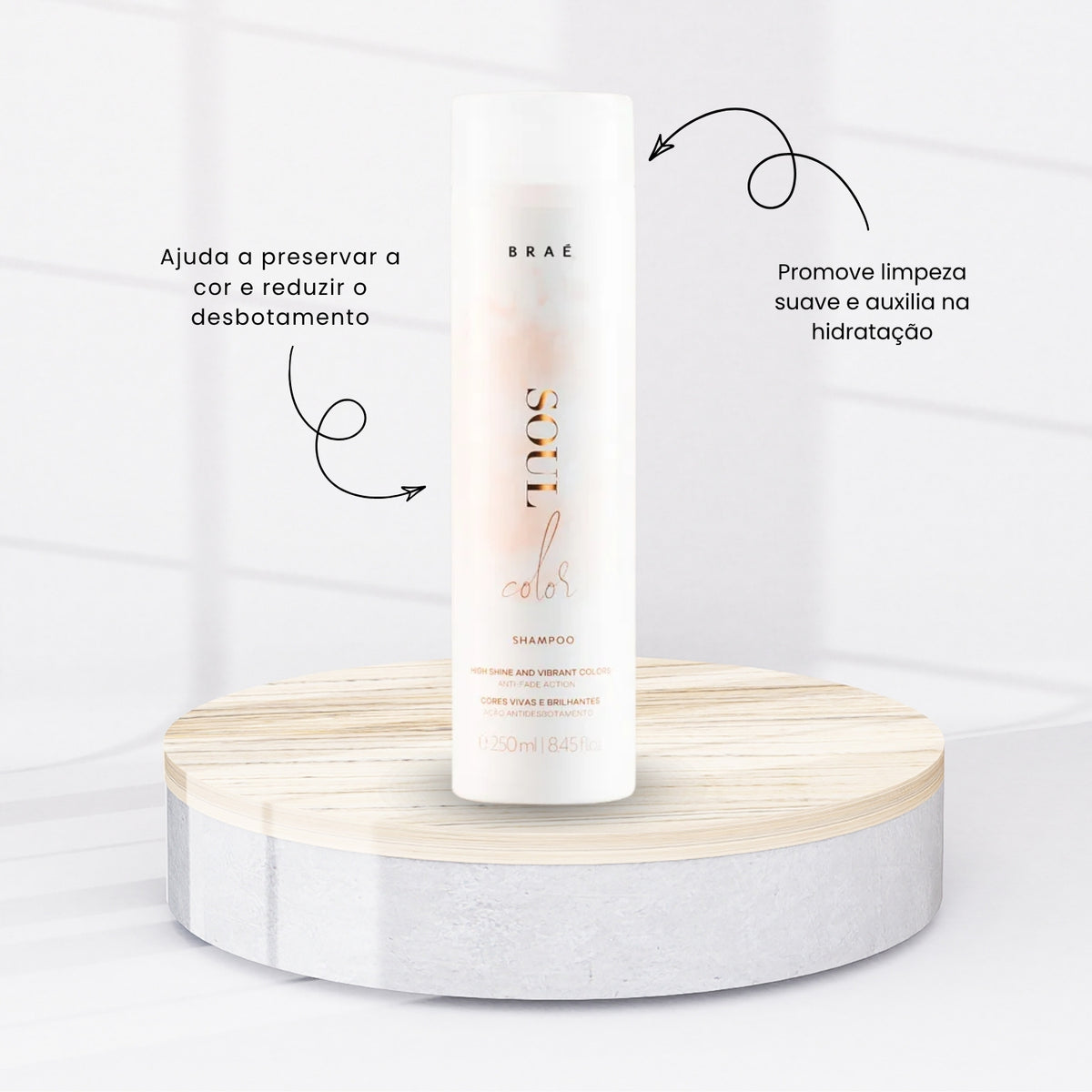 Kit Braé Soul Color Shampoo + Condicionador 250 ml + Máscara 200 g