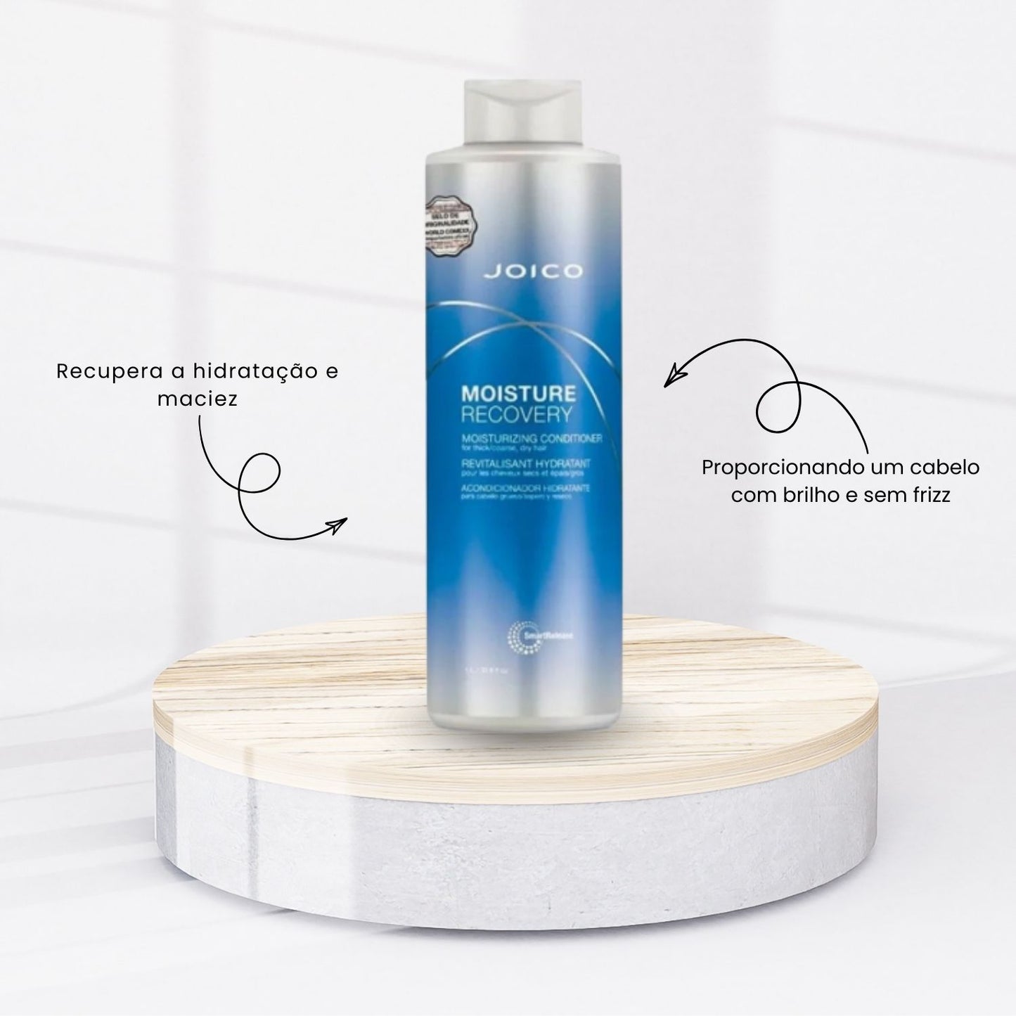 Kit Joico Moisture Recovery Tratamento Smart Release Shampoo 1 Litro + Condicionador 1 Litro