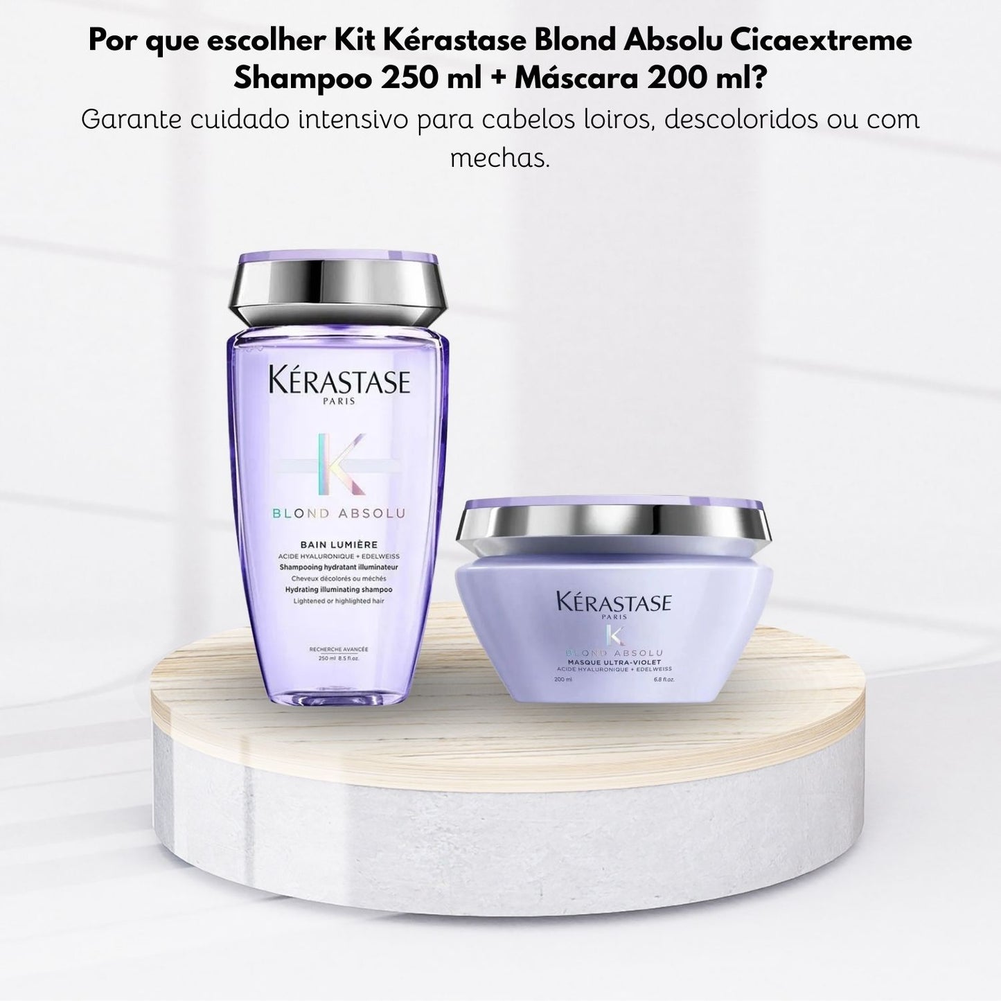 Kit Kérastase Blond Absolu Cicaextreme Shampoo 250 ml + Máscara 200 ml