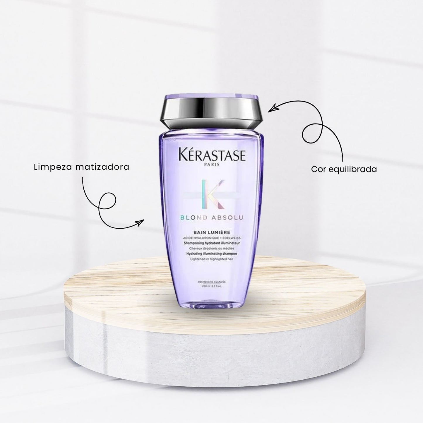 Kit Kérastase Blond Absolu Completo com 5 produtos (2 Shampoo's + Condicionador + Leave-in + Máscara)