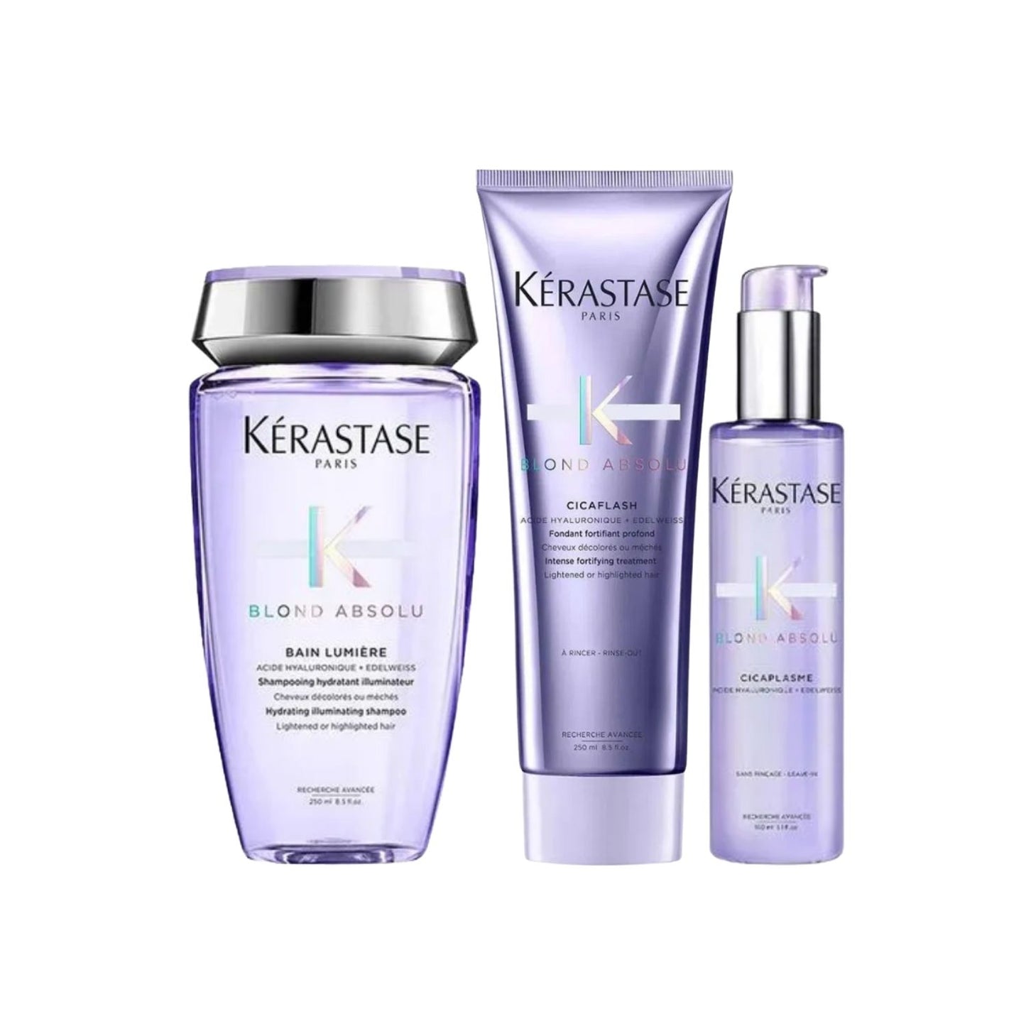 Kit Kérastase Blond Absolu Lumiére Shampoo + Condicionador + Leave-in
