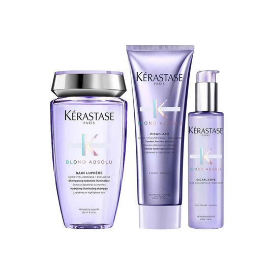 Kit Kérastase Blond Absolu Lumiére Shampoo + Condicionador + Leave-in