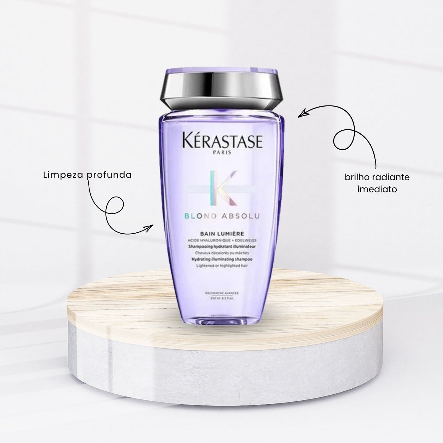 Kit Kérastase Blond Absolu Lumiére Shampoo + Condicionador + Leave-in
