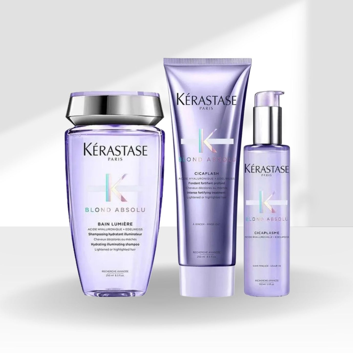 Kit Kérastase Blond Absolu Lumiére Shampoo + Condicionador + Leave-in
