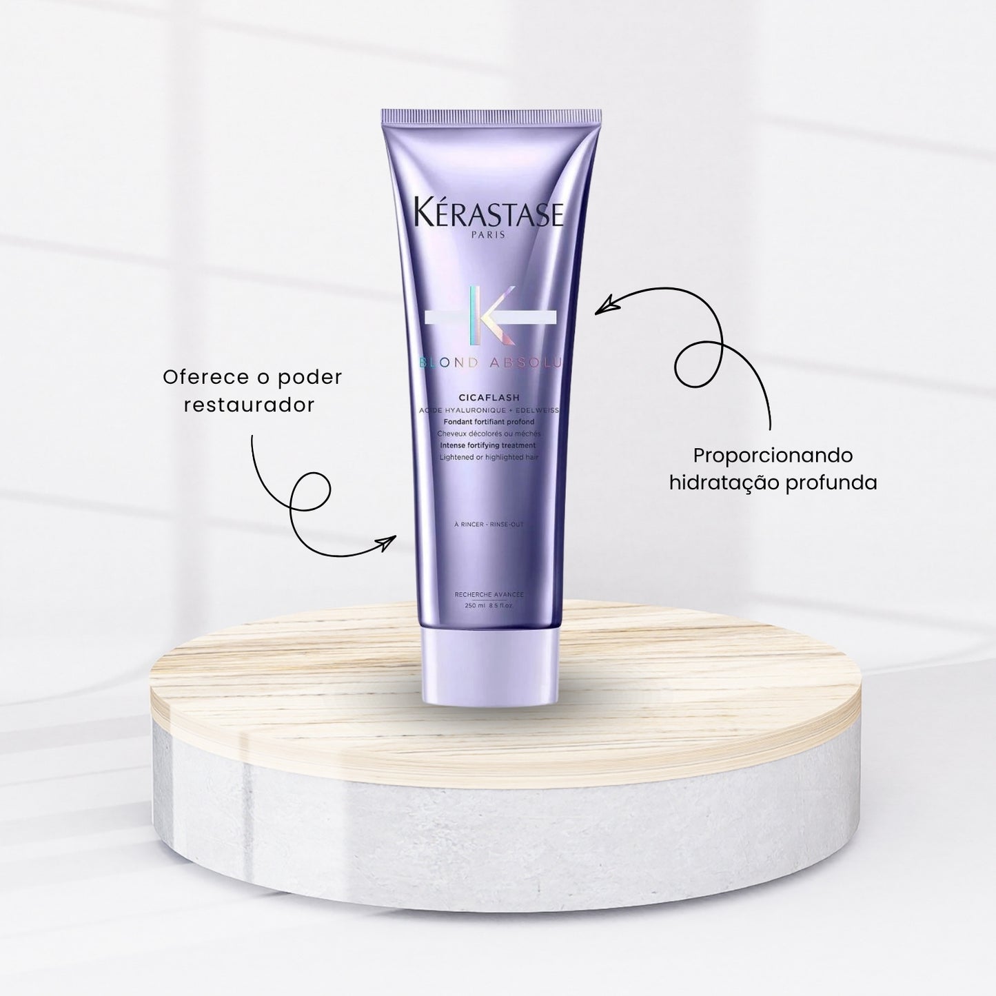 Kit Kérastase Blond Absolu Ultra Violet Tratamento Shampoo + Condicionador 250 ml + Máscara 200 ml