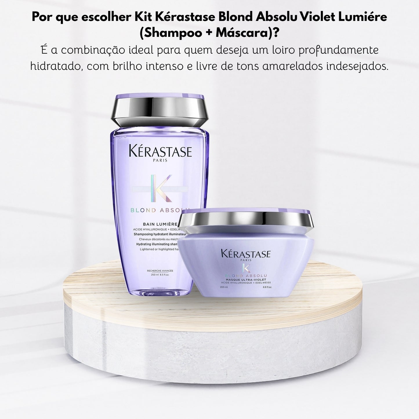 Kit Kérastase Blond Absolu Violet Lumiére (Shampoo + Máscara)