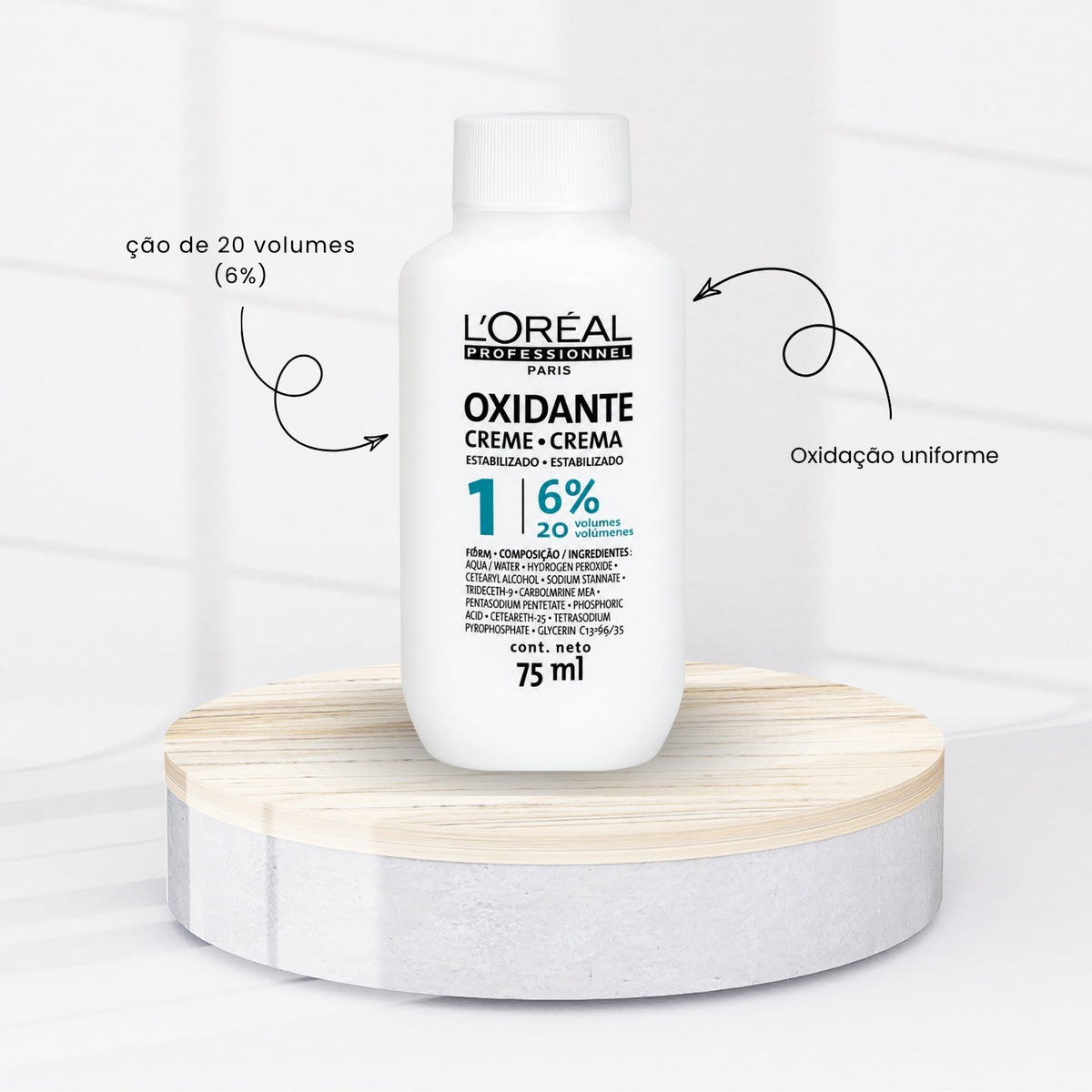 Agua Oxigenada Loreal (20 Volumes 6%) 75 ml