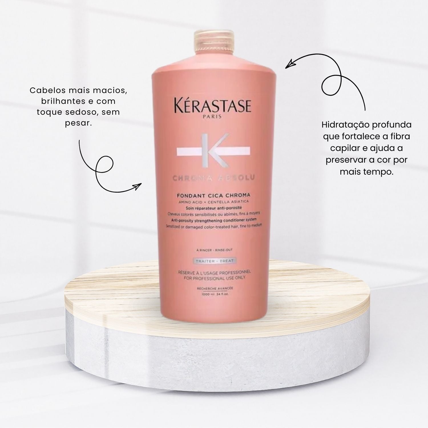 Condicionador Kérastase Chroma Absolu Fondant Cica Chroma 1 Litro