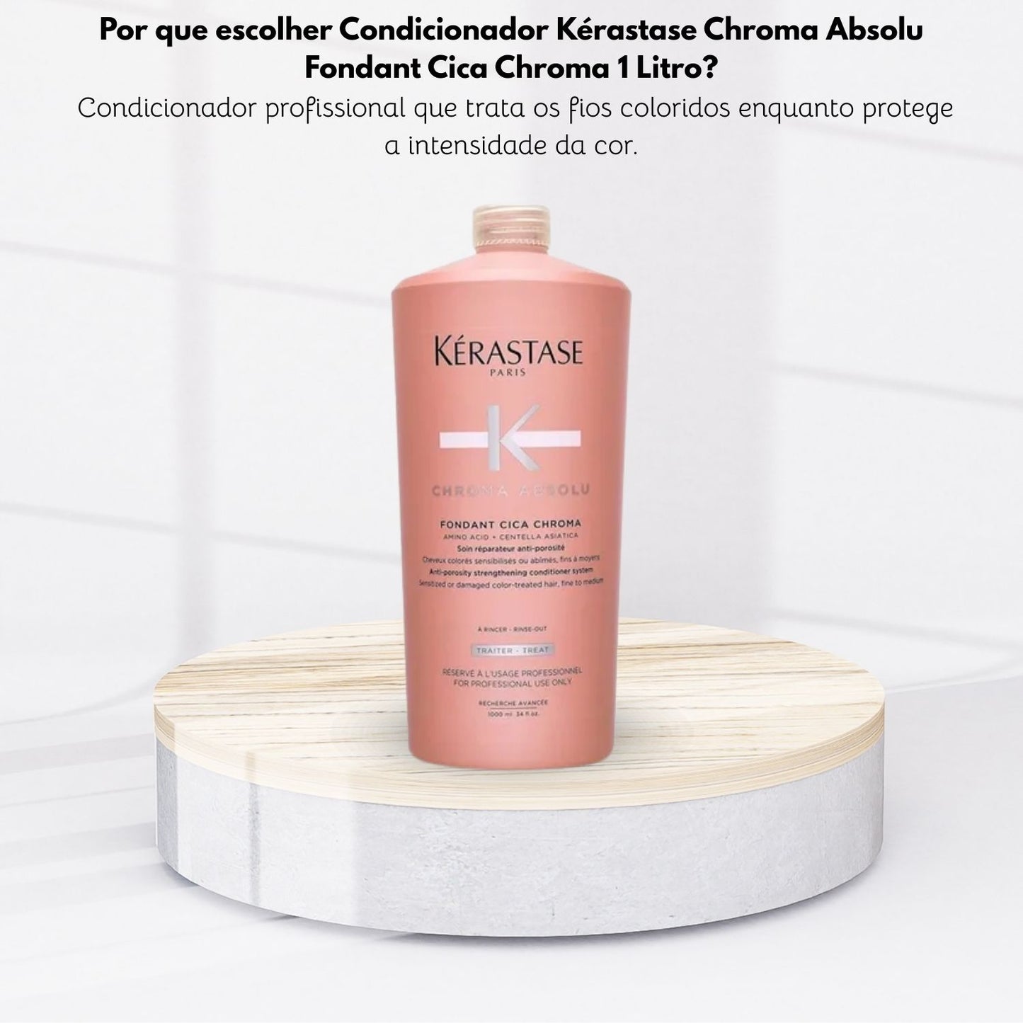 Condicionador Kérastase Chroma Absolu Fondant Cica Chroma 1 Litro