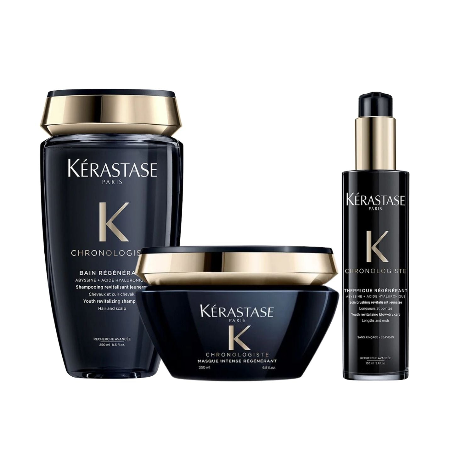 Kit Kérastase Chronologiste Régénérant (Shampoo + Máscara + Leave