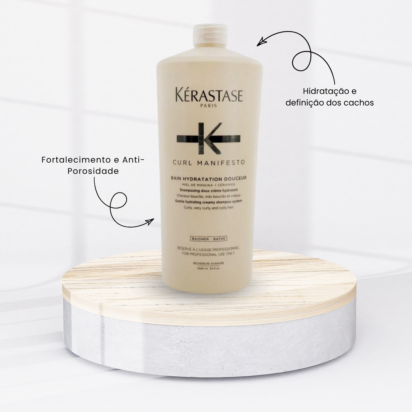Shampoo Kérastase Curl Manifesto Bain Hydratation Douceur 1 Litro