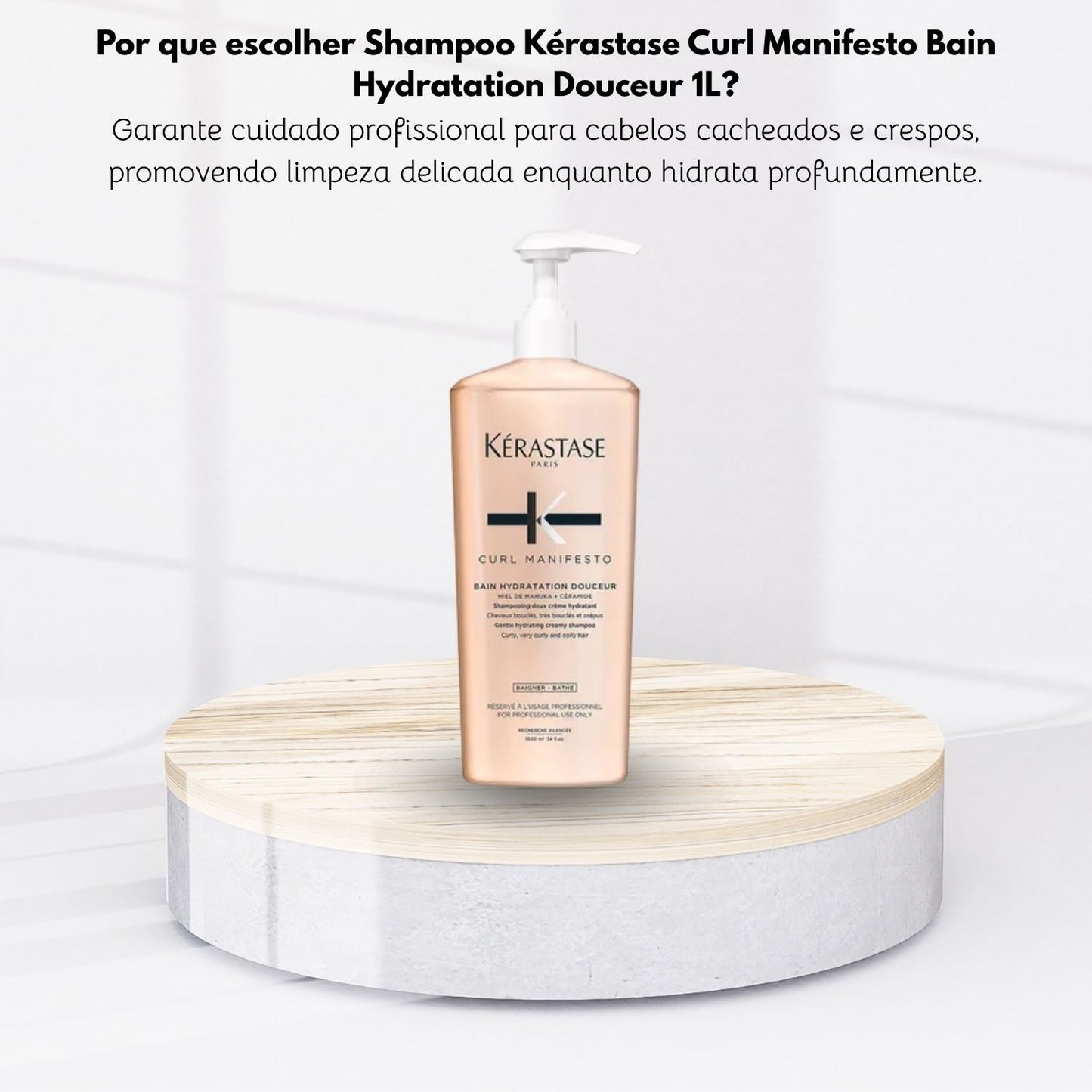 Shampoo Kérastase Curl Manifesto Bain Hydratation Douceur 1 Litro