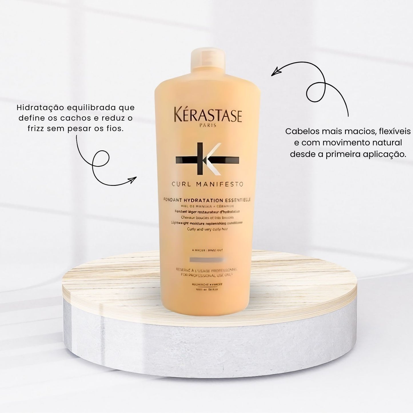 Condicionador Kérastase Curl Manifesto Fondant Hydratation Essentielle 1 Litro