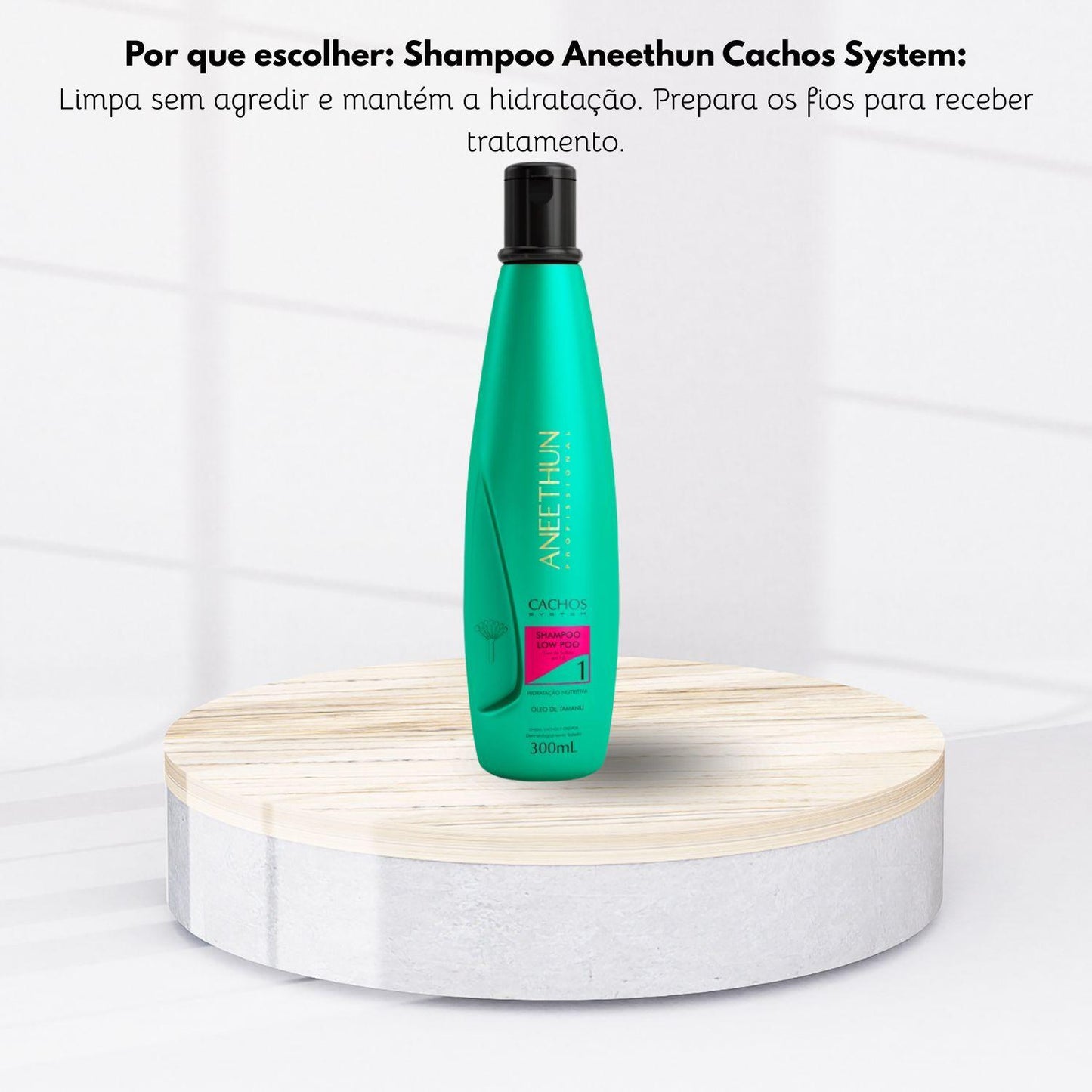 Kit Aneethun Cachos Shampoo 300 ml + Finalizador Crespos 250 g para Cabelo Cacheado