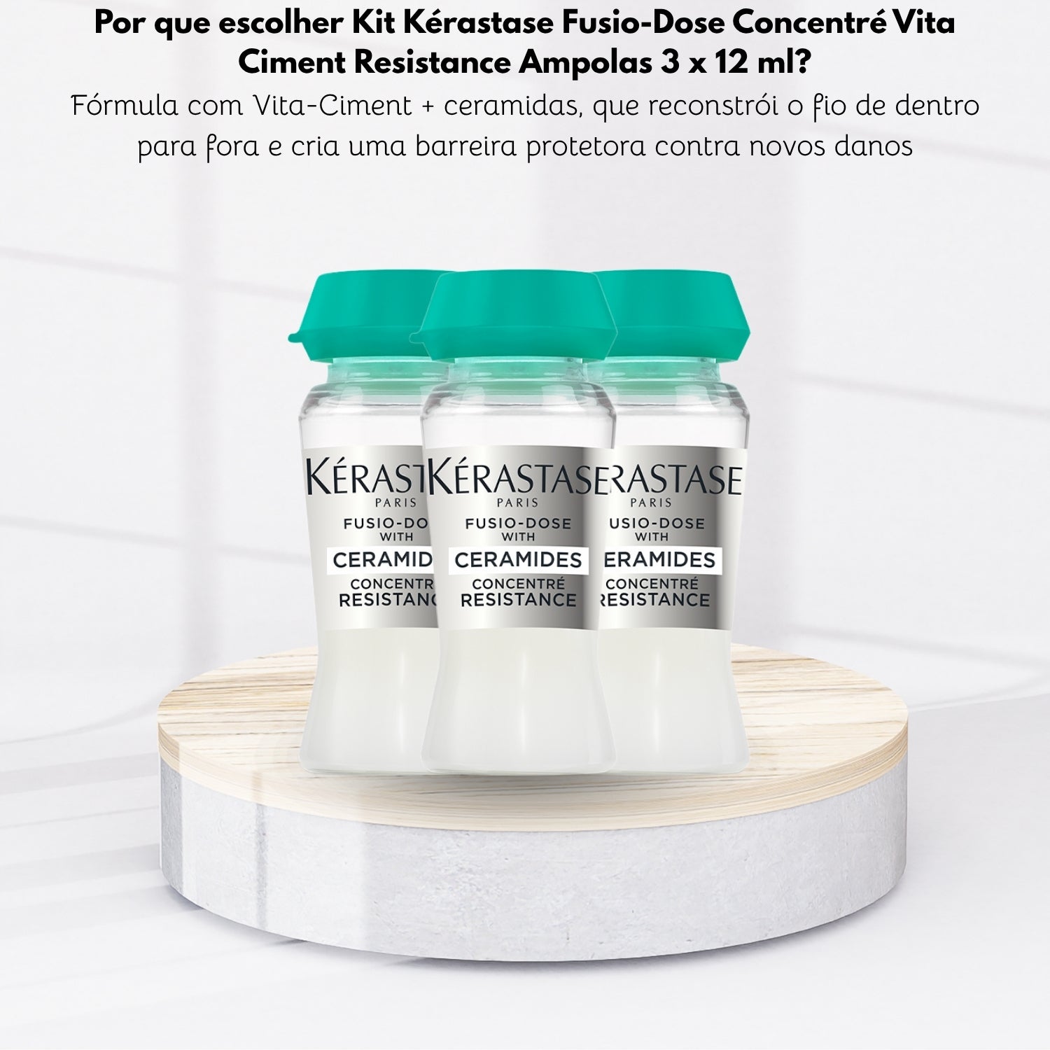 Kit Kérastase Fusio-Dose Concentré Vita Ciment Resistance Ampolas