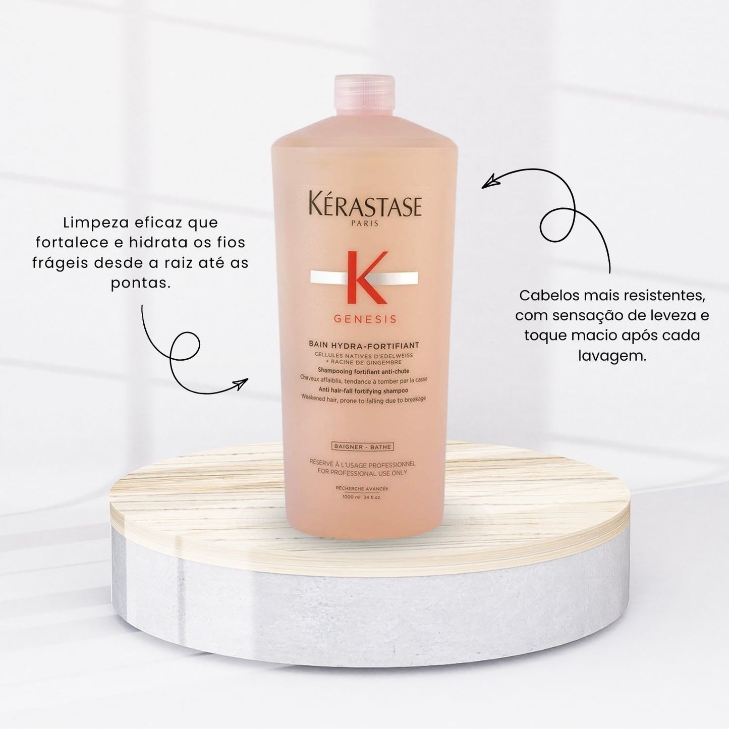 Shampoo Kérastase Genesis Bain-Hydra Fortifiant 1 Litro