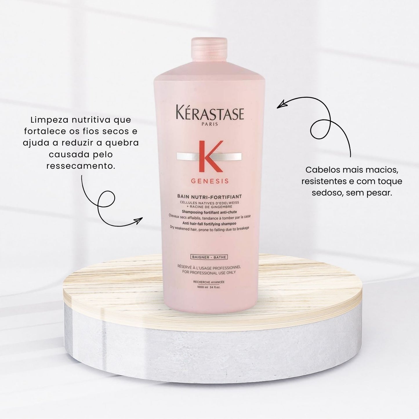 Shampoo Kérastase Genesis Bain-Nutri Fortifiant 1 Litro