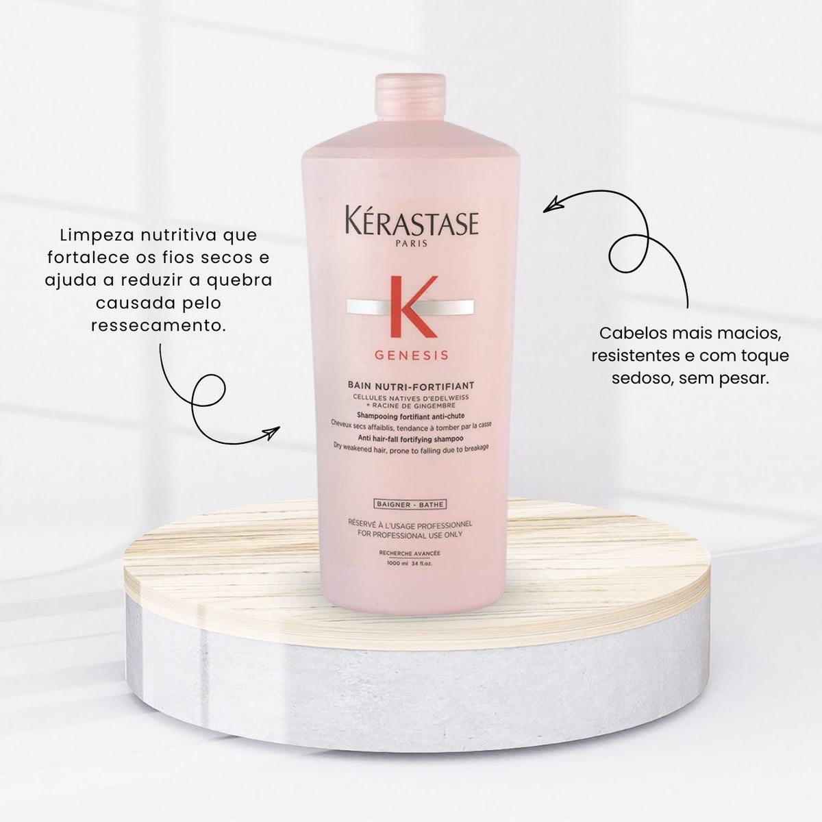 Shampoo Kérastase Genesis Bain-Nutri Fortifiant 1 Litro