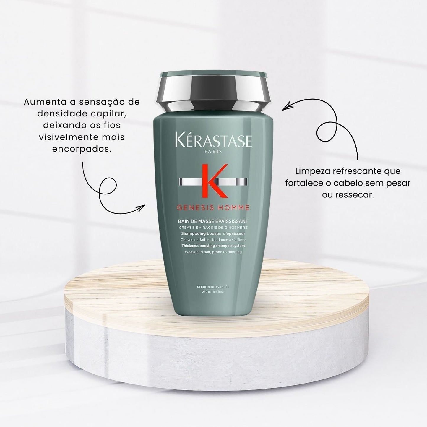Shampoo Kérastase Genesis Homme Bain Masse 250 ml