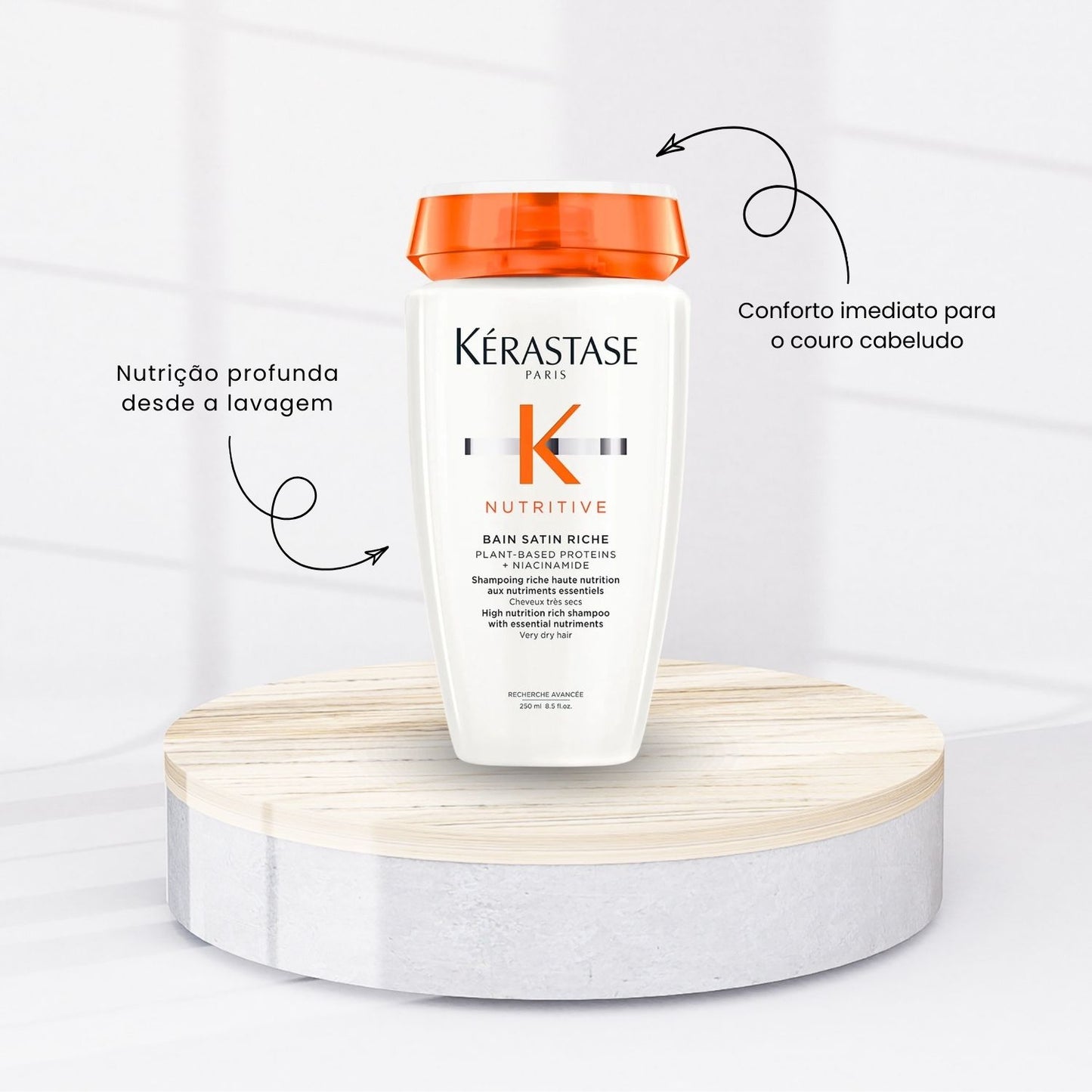 Shampoo Kérastase Nutritive Bain Satin Riche Shampoo Hidratante 250 ml