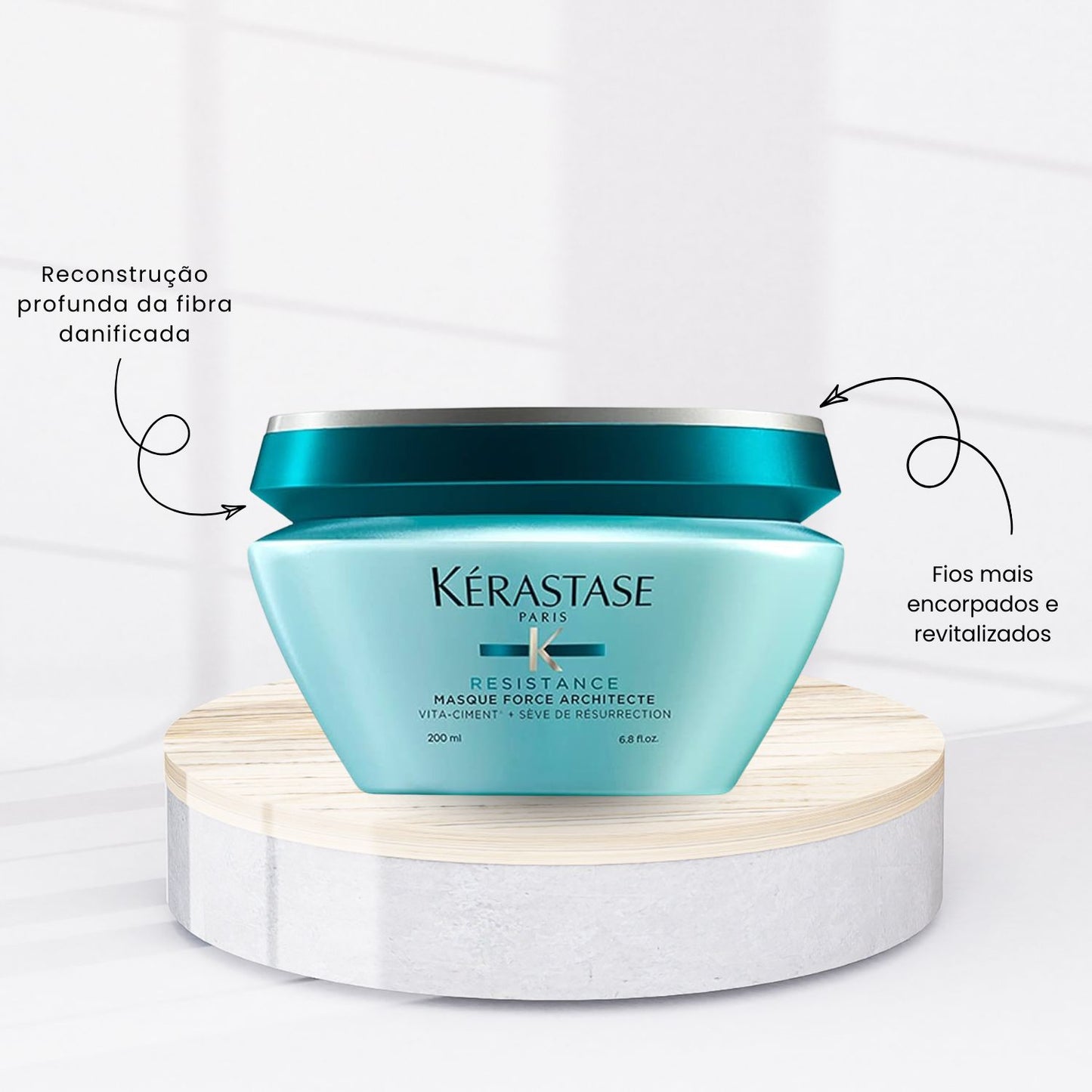 Máscara Kérastase Résistance Masque Force Architecte 200 g