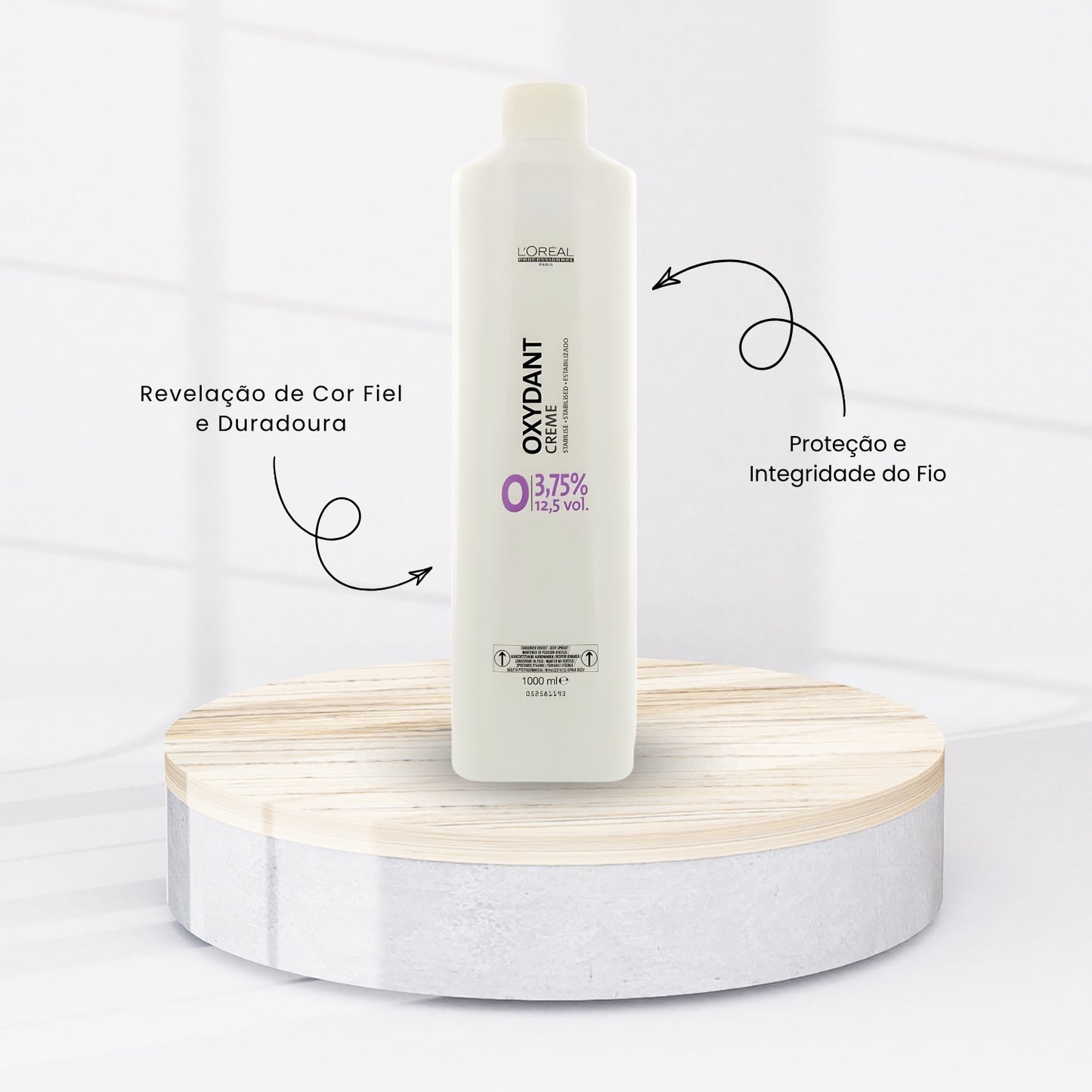 Agua Oxigenada Loreal Ox Creme 3,75% 12,5vol 1 Litro