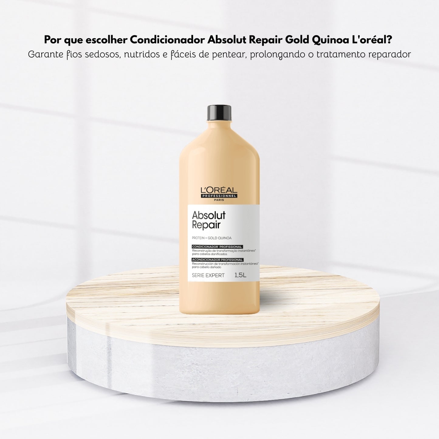 Condicionador Loreal Absolut Repair Gold Quinoa 1,5L