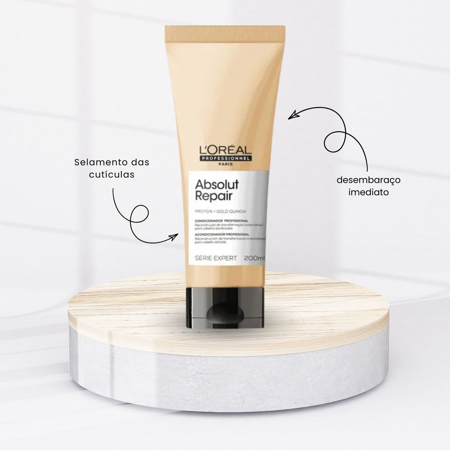 Kit Loreal Absolut Repair Gold Quinoa Médio