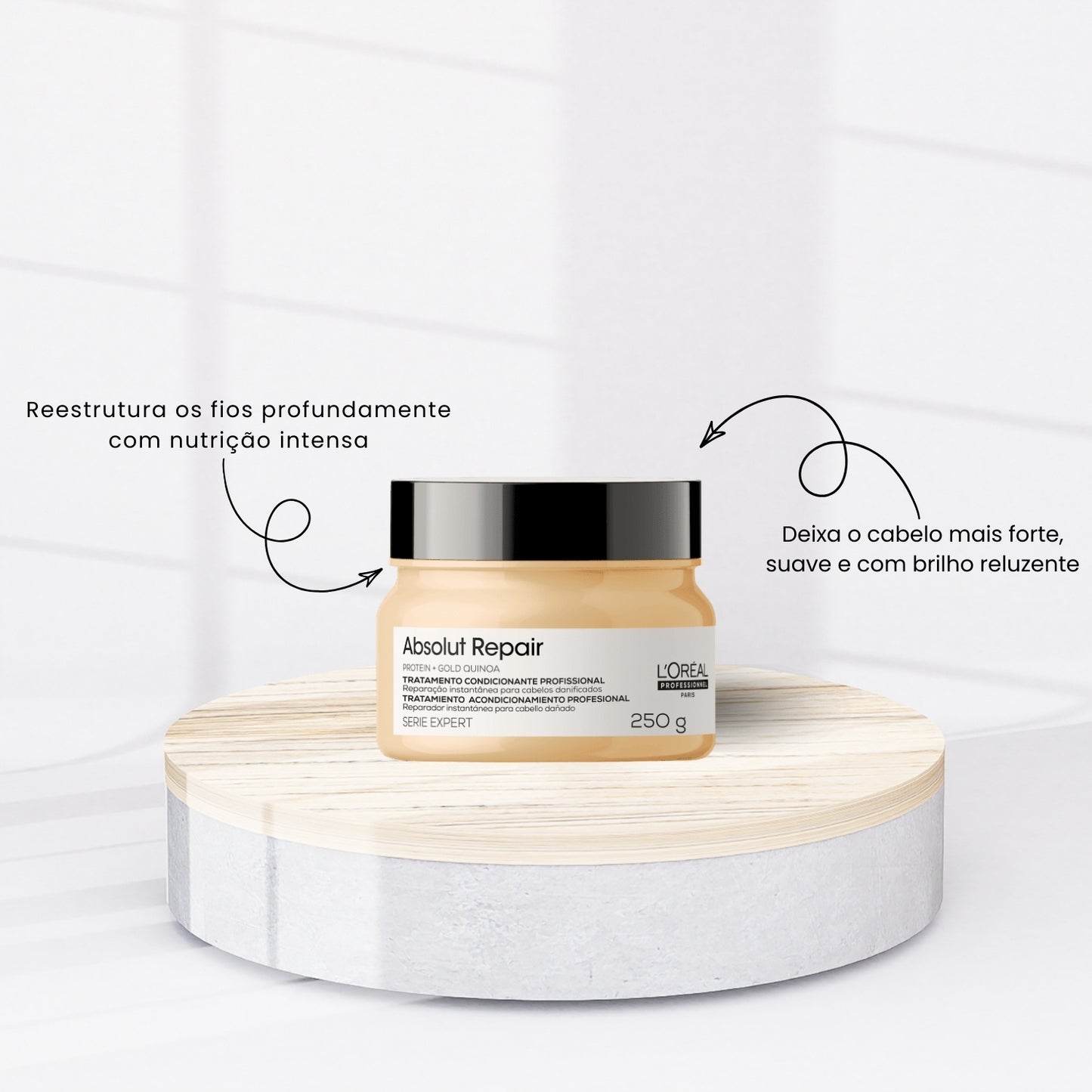 Máscara Loreal Absolut Repair Gold Quinoa 250 g