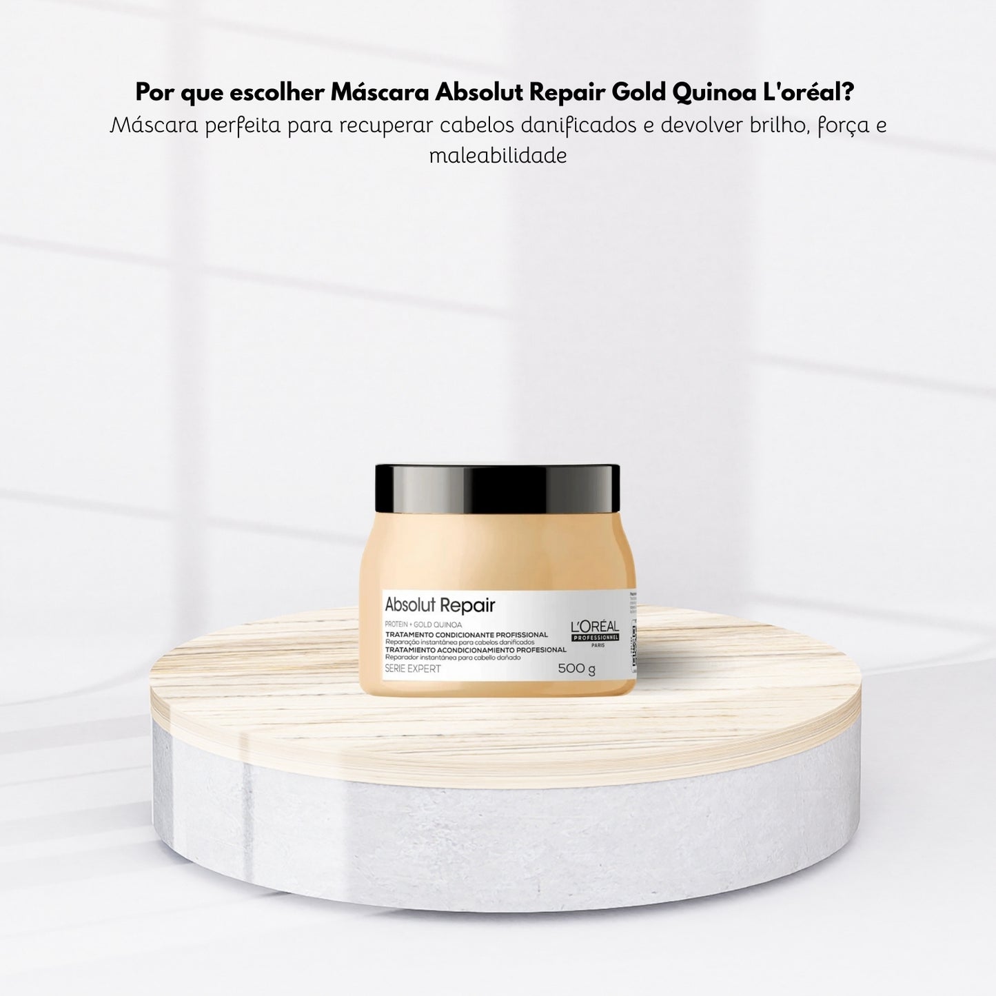 Máscara Loreal Absolut Repair Gold Quinoa 500 g