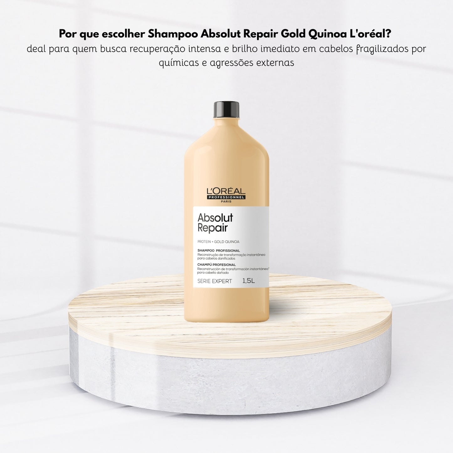 Shampoo Loreal Absolut Repair Gold Quinoa 1,5L