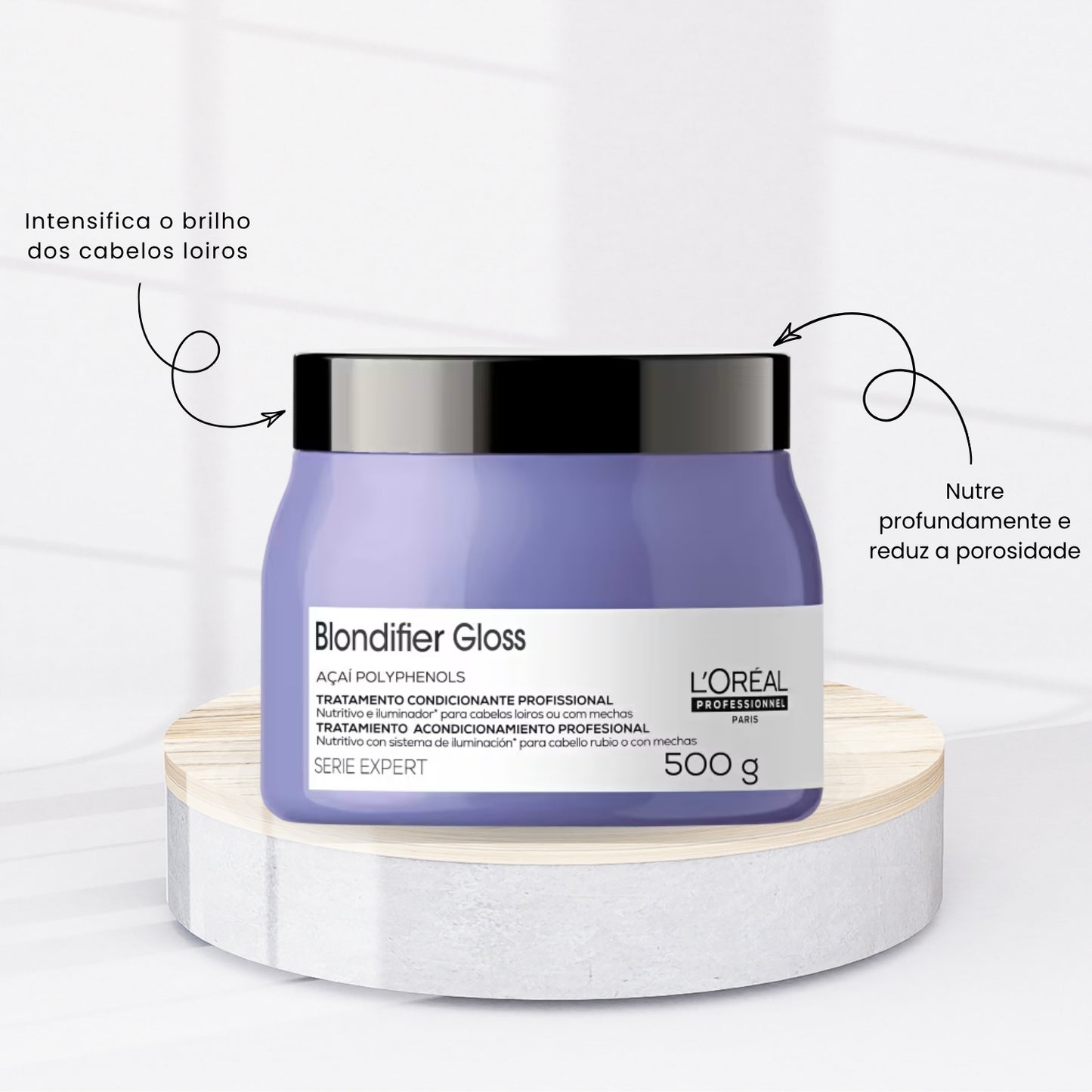 Máscara Loreal Blondifier Gloss 500 g