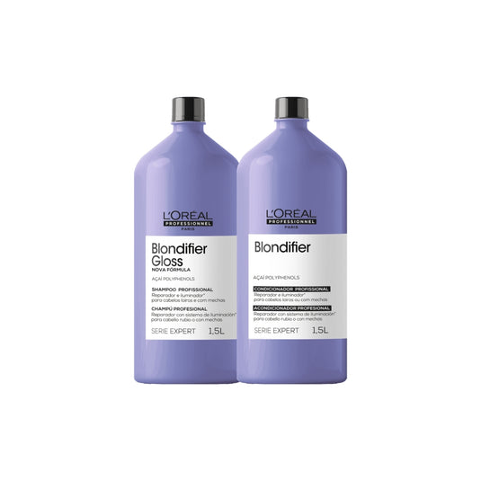 Kit Loreal Blondifier Gloss Shampoo + Condicionador 1,5L