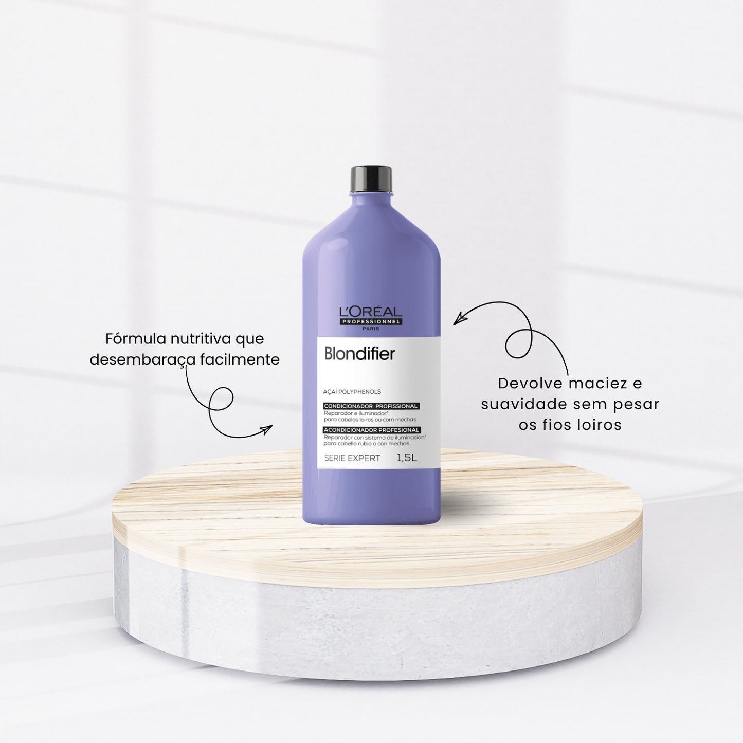 Kit Loreal Blondifier Gloss Shampoo + Condicionador 1,5L