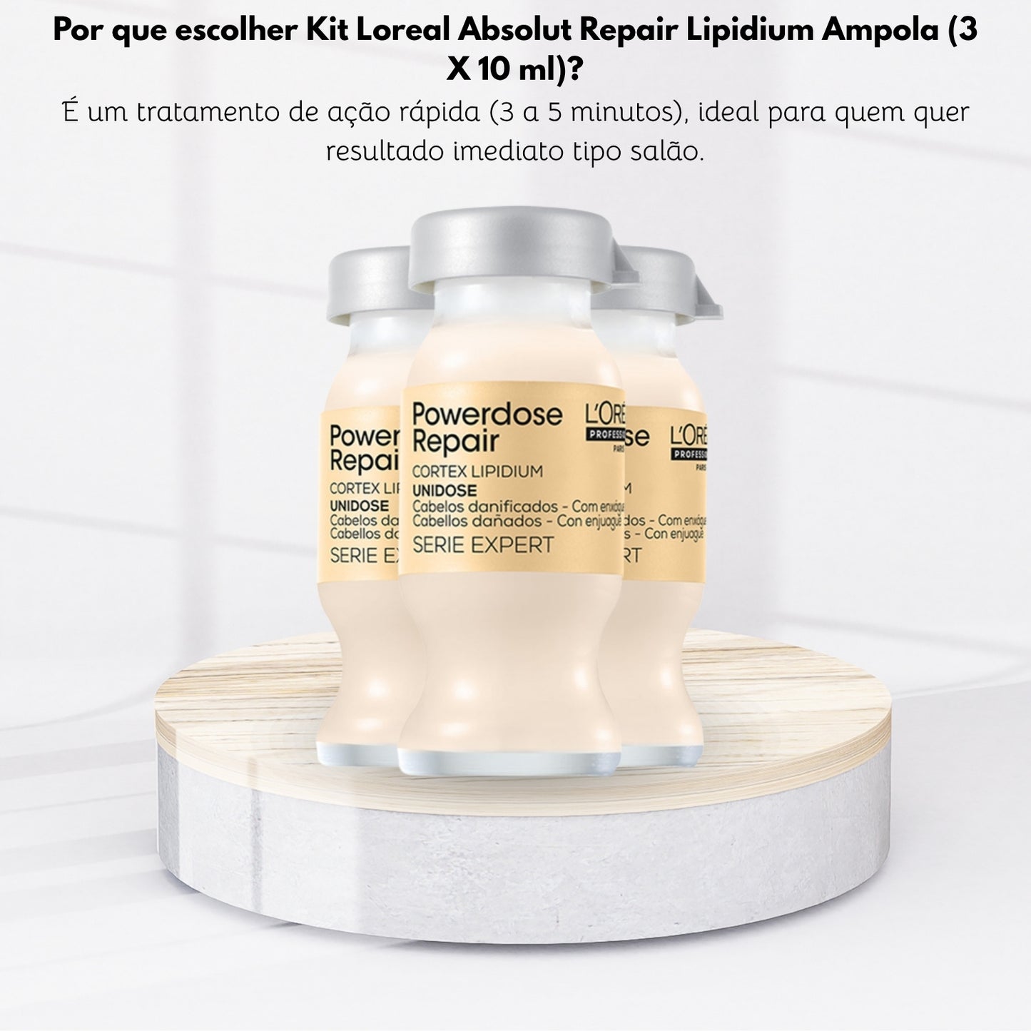 Kit Loreal Absolut Repair Lipidium Ampola (3 X 10 ml)
