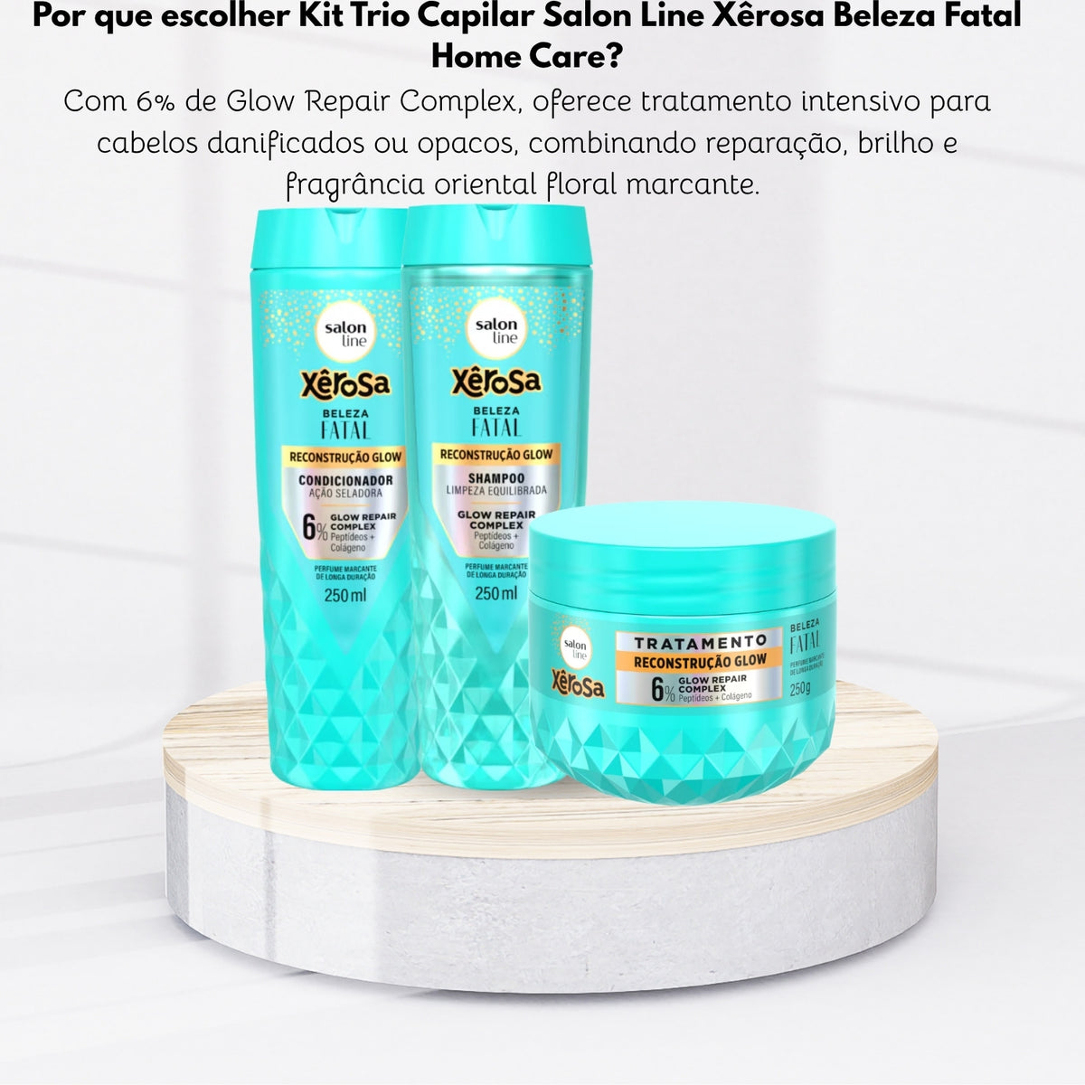Kit Trio Capilar Salon Line Xêrosa Beleza Fatal Home Care
